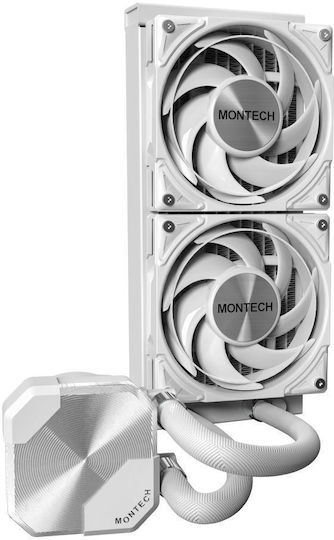 Montech Silent240 Wasserkühlsysteme AIO CPU mit 2 Lüfterabmessung 120mm Weiße