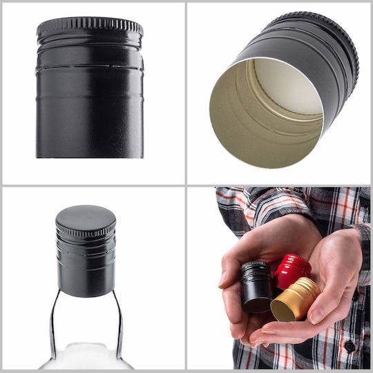 Bottle Caps Fi28 Bottle Caps Caps 10 Pcs Black