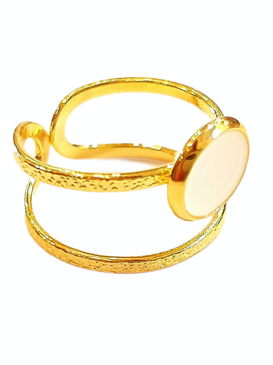 Louiza Jewels Γυναικείο Δαχτυλίδι Βεράκι Επιχρυσωμένο