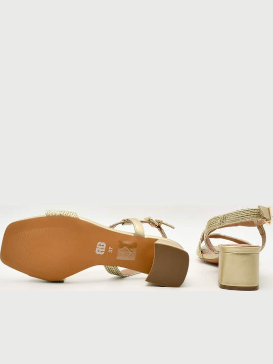 Leather Gold Sandals