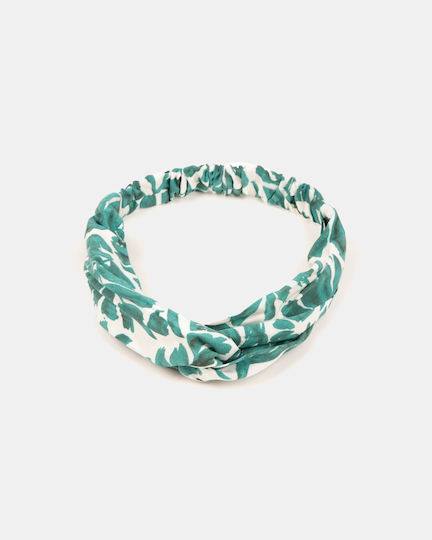 Hair Band One Size Green Print