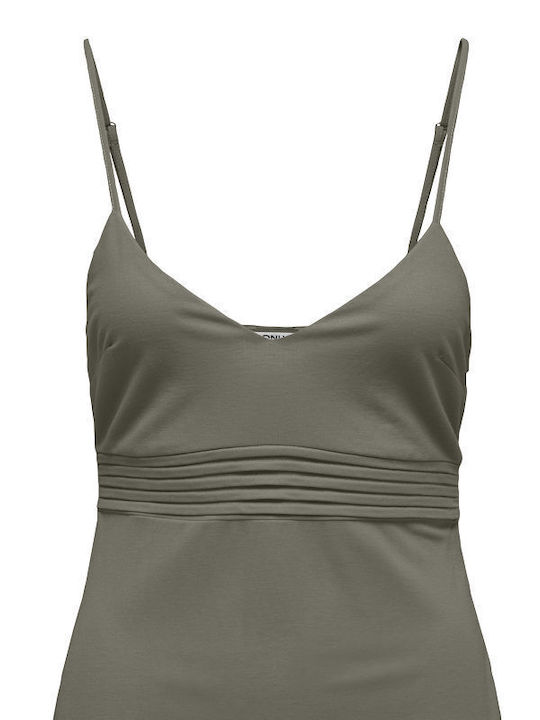 Summer Midi Dress for Wedding Christening Green