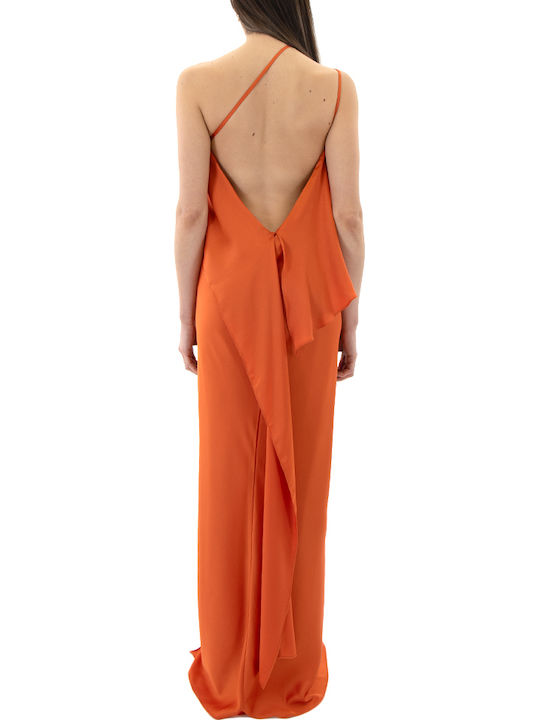 Zoya Kleid Satin Abend Orange Zoya Kleid Satin Abend Orange