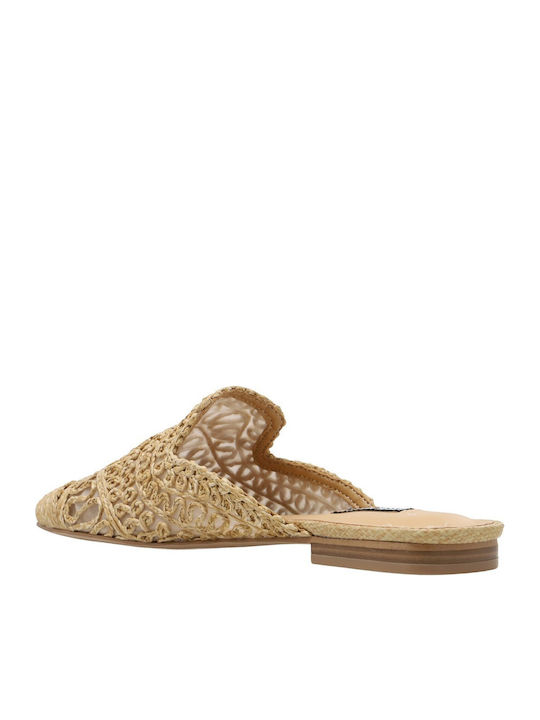 Flat Mules σε Μπεζ Χρώμα