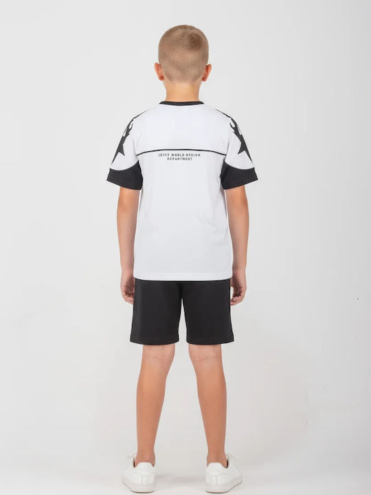 Joyce Kids Set with Shorts White - Black 2 Pieces Joyce Kids Set with Shorts White - Black 2 Pieces