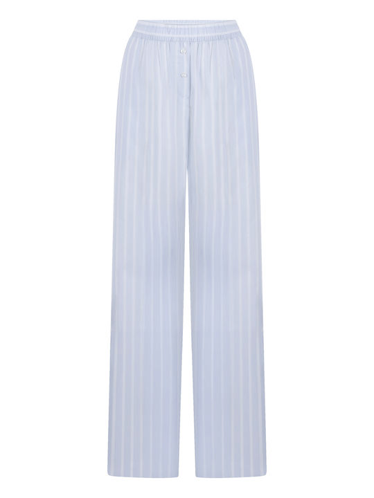 Hunkemöller Pantaloni De Pijamale Dama Din Bumbac Pentru Vară Stripe Stripe