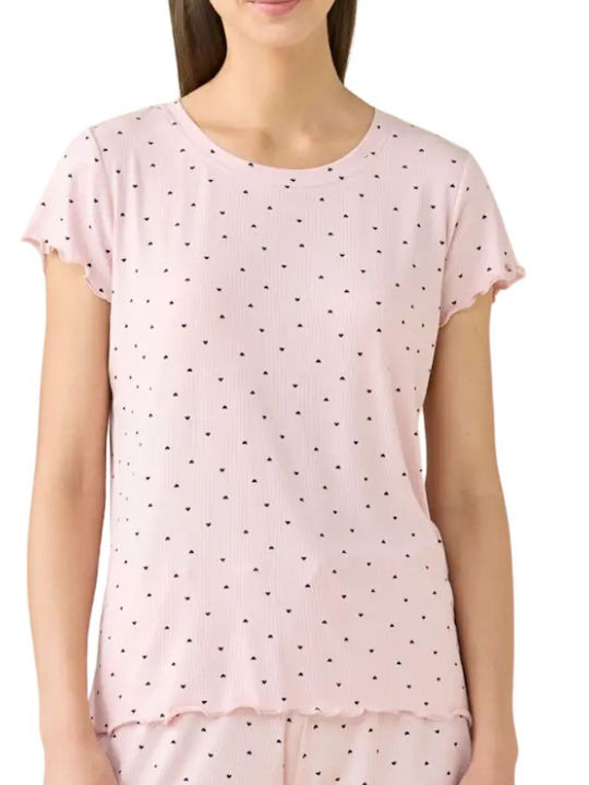 Noidinotte Summer Women's Pyjama Set Pink Noidinotte Summer Women's Pyjama Set Pink