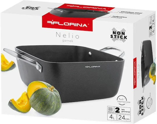 Florina Nelio Βαθιά Κατσαρόλα από Αλουμίνιο 4lt / 24cm