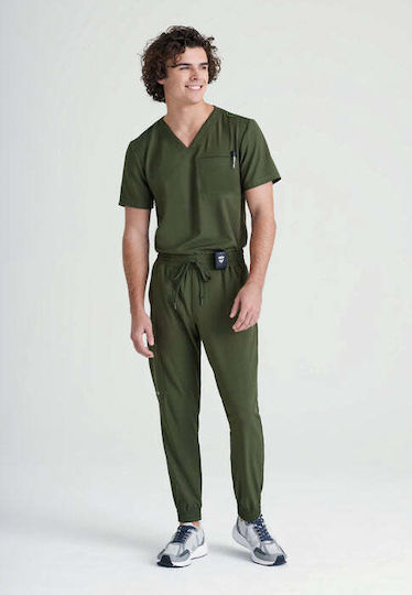 Grey's Anatomy Male Medical Blouse Gray