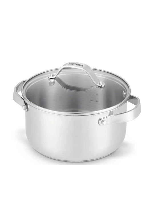 Beka Oală Adâncă din Oțel Inoxidabil 5.4lt /