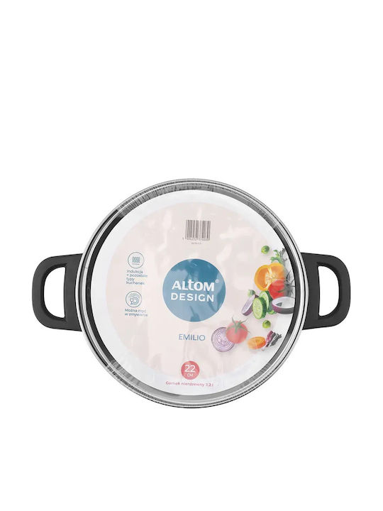 Altom Oală Adâncă din Oțel Inoxidabil 3.2l