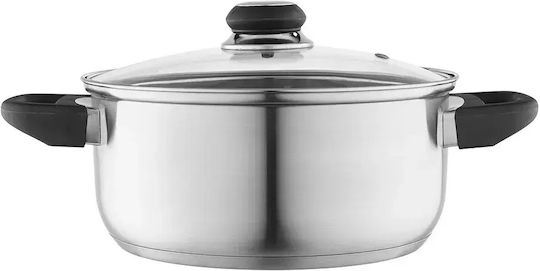 Altom Emilio Βαθιά Ανοξείδωτη Κατσαρόλα 3.2lt / 22cm