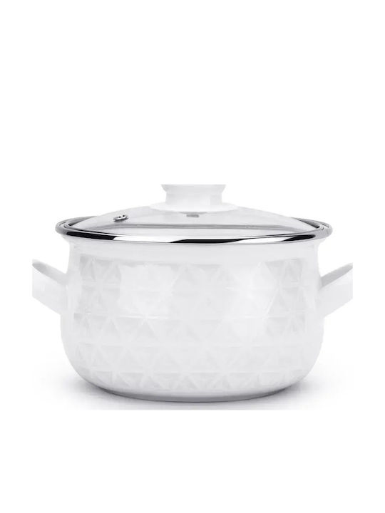 Emalia Polska Pleszew Pyza Diamond Rostfreier Stahl Kochtopf 1.9l / 17.5cm