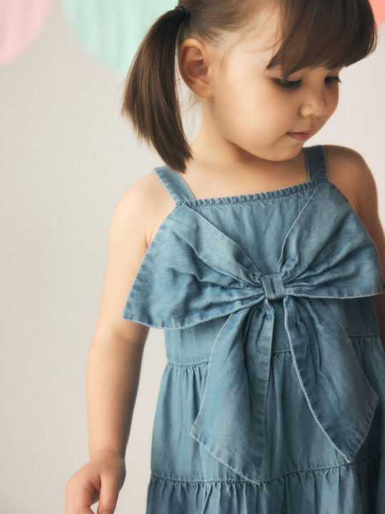Girls Dress Sleeveless Blue