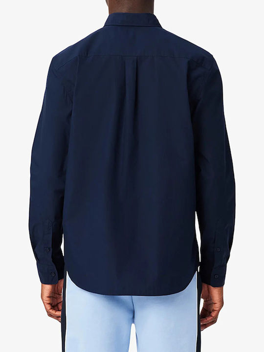 Lacoste Βαμβακερό Πουκάμισο Darkblue