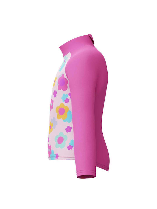 Speedo Kids Swimwear Rashguard With Long Sleeve Pink