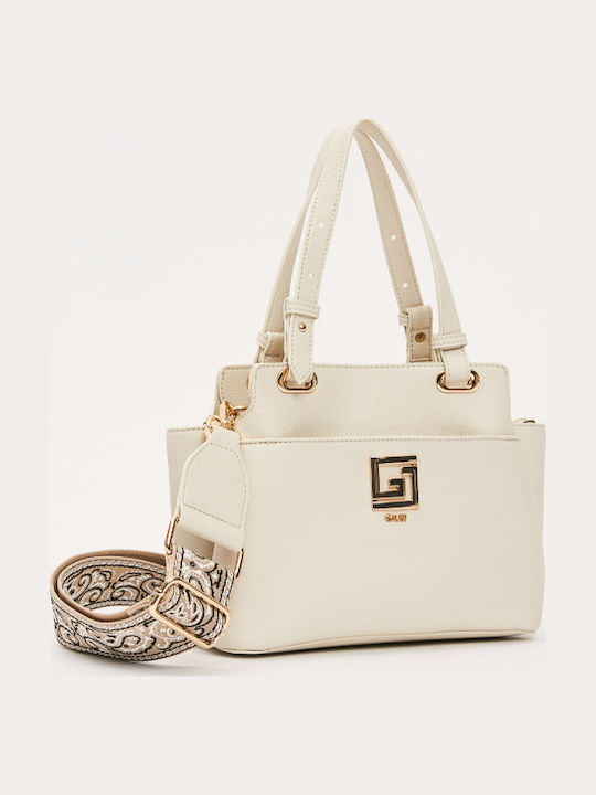 Damentasche Shopper Schulter Hellcreme