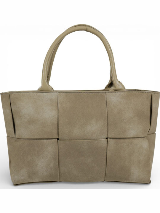 Geantă Tote Dama Taupe