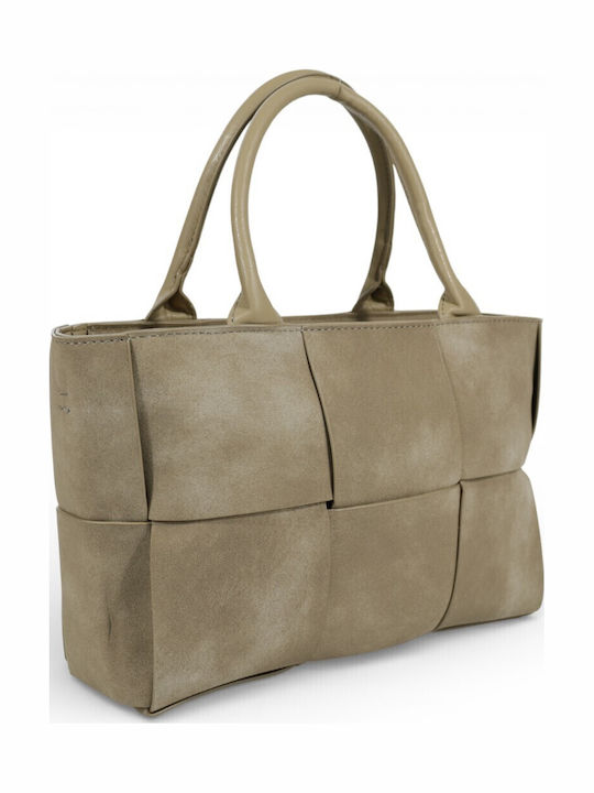 Geantă Tote Dama Taupe