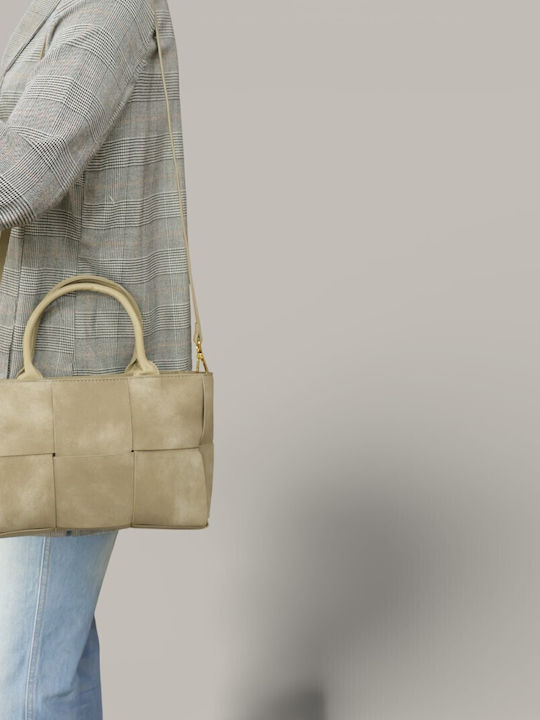 Geantă Tote Dama Taupe