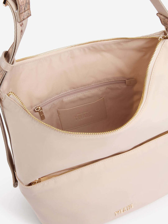 Fabric Women's Shoulder Bag Ecru