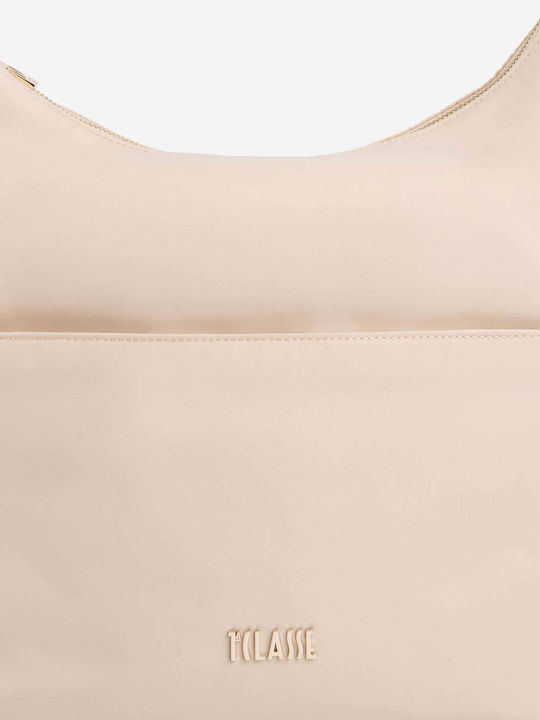 Fabric Women's Shoulder Bag Ecru