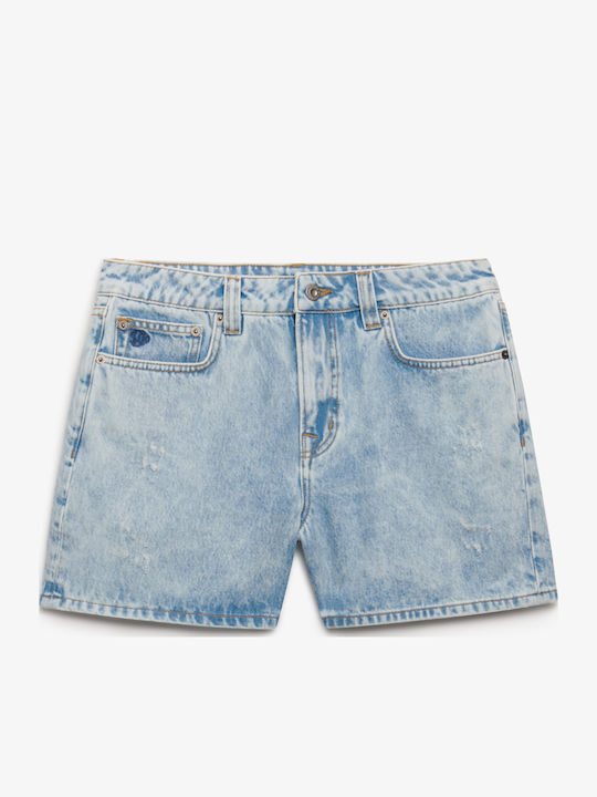Women's Jean Shorts Azure Pale Blue