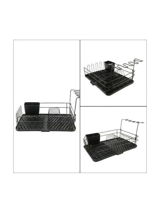 Elekom Scurgător De Chiuvetă Din Plastic Negru 43x28.5x11cm