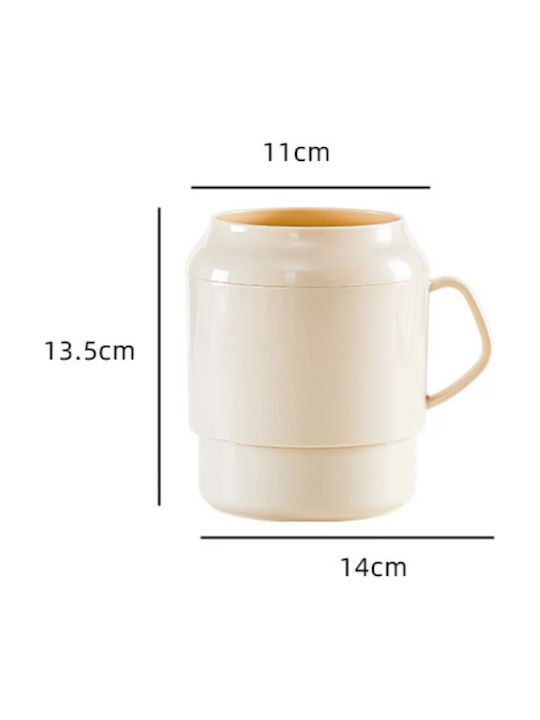 Beige Cutlery Drainer 13.5x11x14cm