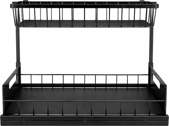 Cheffinger Metallisches Schwarzes Schrankregal