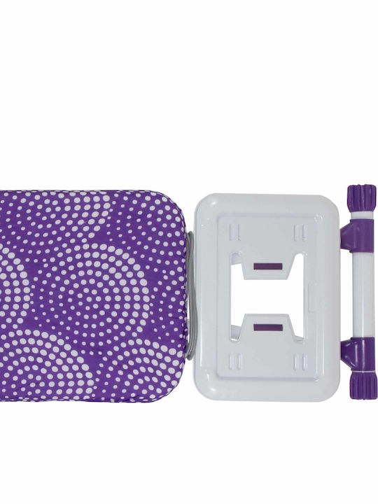 Masă de Călcat pentru Fier de Călcat cu Aburi Compactă cu Priză 117x37cm