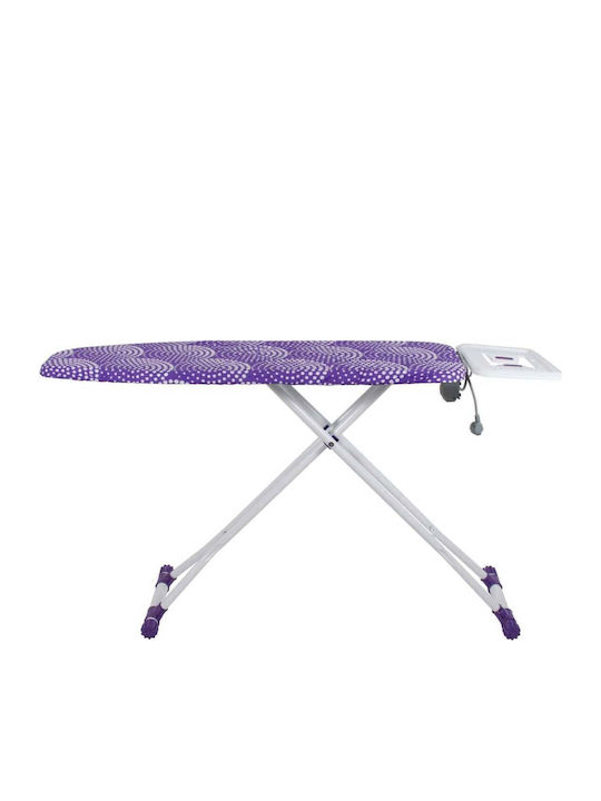 Masă de Călcat pentru Fier de Călcat cu Aburi Compactă cu Priză 117x37cm