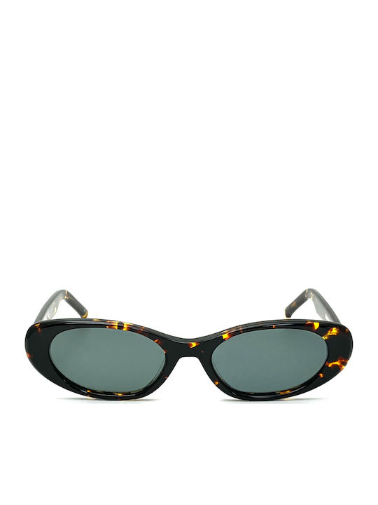 Oscar & Frank Oxf Unisex Sunglasses with Horn-Rimmed Frame Havana Dark Tortoise