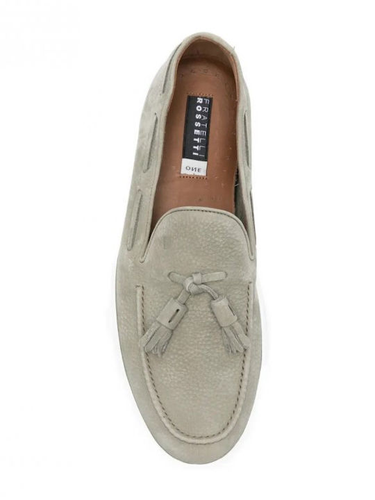 Δερμάτινα Ανδρικά Loafers σε Πράσινο Χρώμα