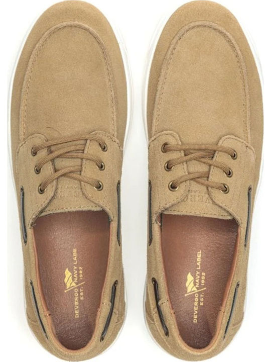 Men's Moccasins In Beige Colour