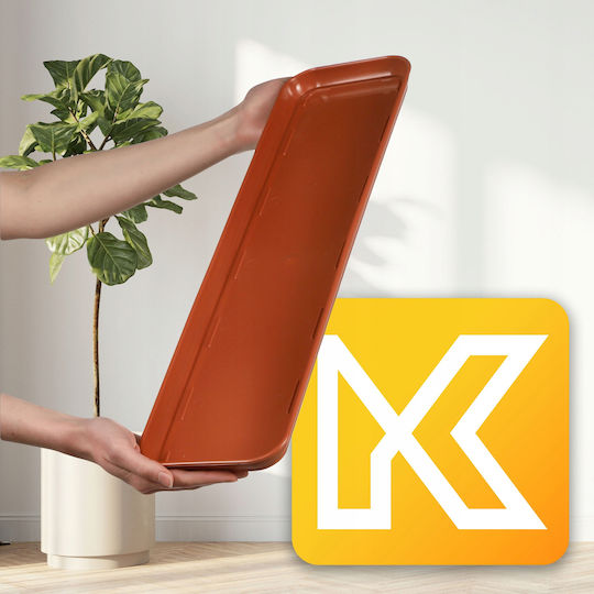 Kadax Plastic Orange Pot Plate 31520