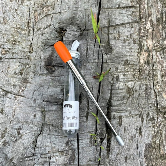 Bushcraft Въздуходувка За Огън Оранжева