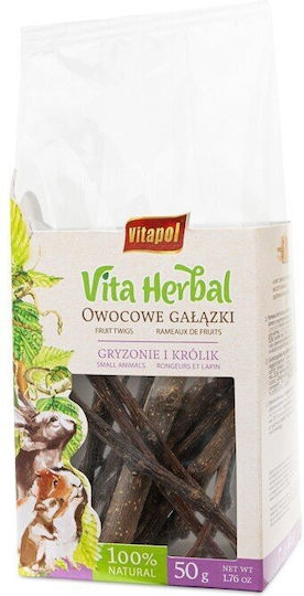 Vitapol Vita Herbal Fruit Branches Rodents Rabbits 50g 4 Pcs Displ