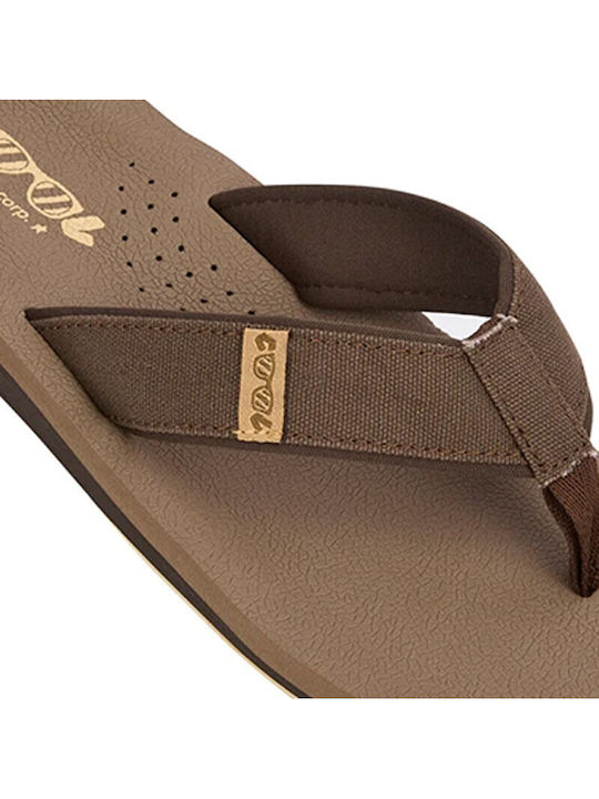 Slapi Bărbați Flip Flops Anatomici Maro
