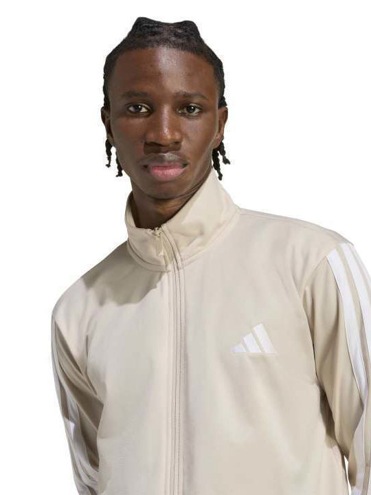 Basic 3-stripes Tricot Σετ Φόρμας Γυαλιστερό Μπεζ