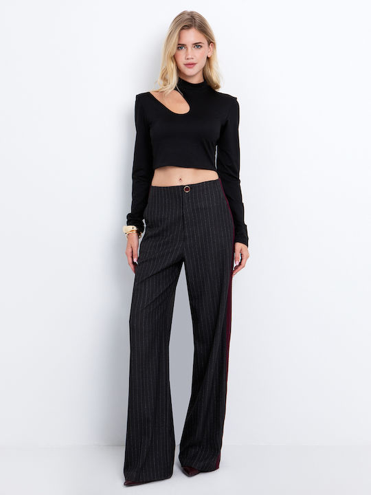 Γυναικείο Crop Top Μαύρο