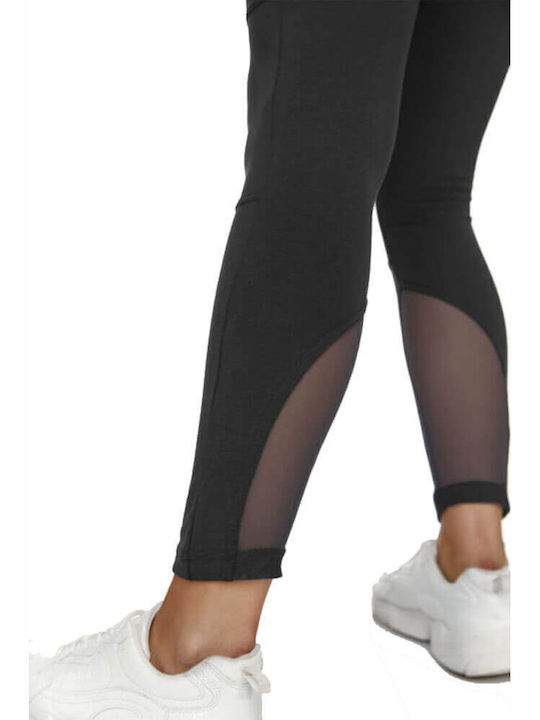 Training Γυναικείο Μακρύ Κολάν Ψηλόμεσο με Fleece Επένδυση Μαύρο