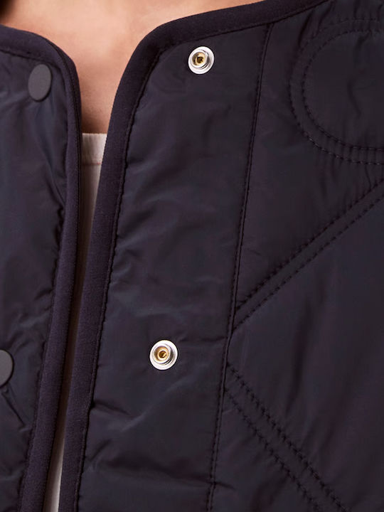 Long Women's Jacket for Winter Blue