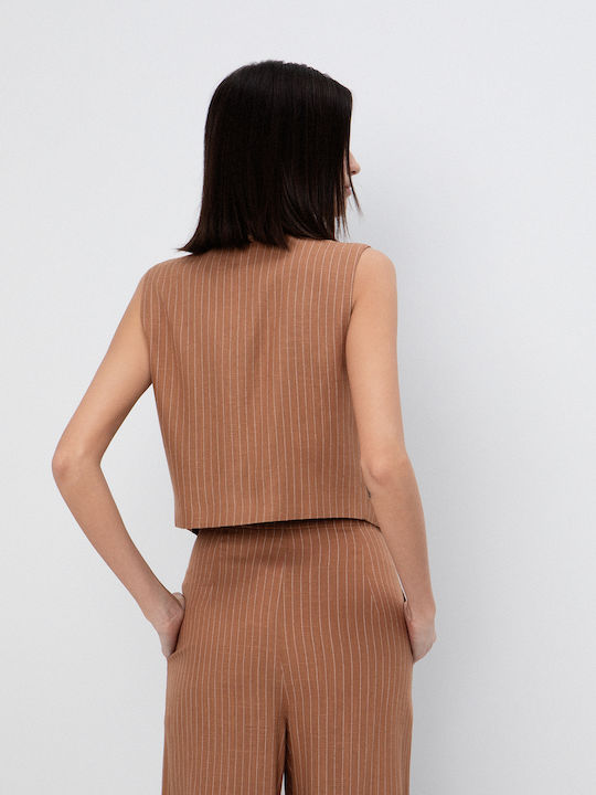 Brown Women's Vest