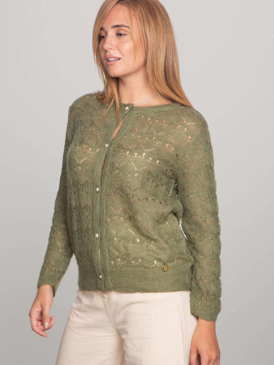 Women's Knitted Cardigan Olive