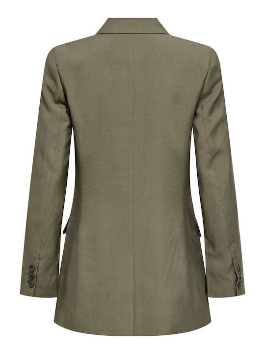 Only Langes Damen Blazer Stone Grau
