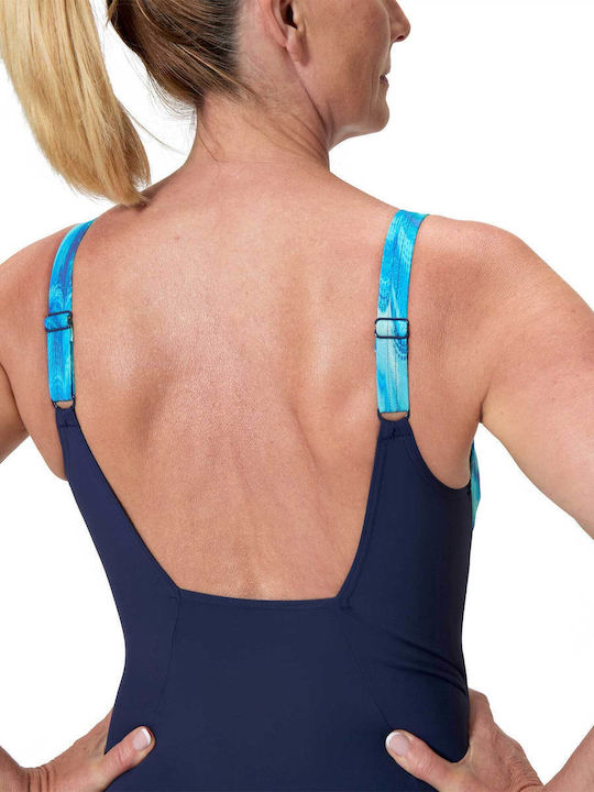 Sportlicher Badeanzug Blau