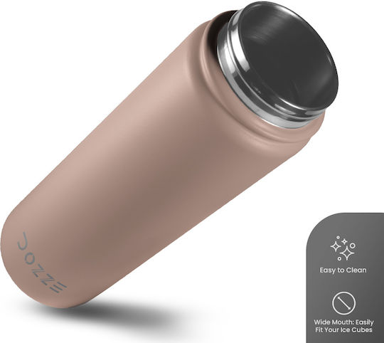 Dozze Μπουκάλι Θερμός Ανοξείδωτο BPA Free 620ml Πορτοκαλί με Λαβή