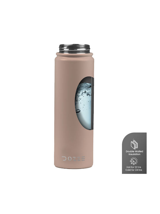 Dozze Αθλητικό Παγούρι Ανοξείδωτο 620ml Πορτοκαλί