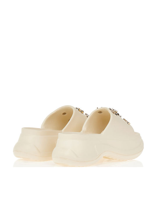 Tsoukalas Damen Holzschuhe Beiges